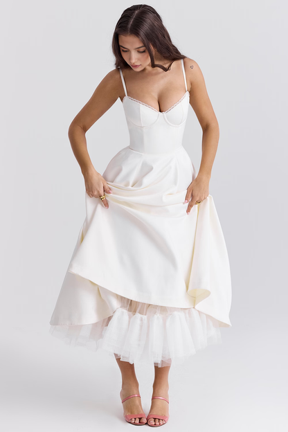Cloe Double Layer Midi Dress