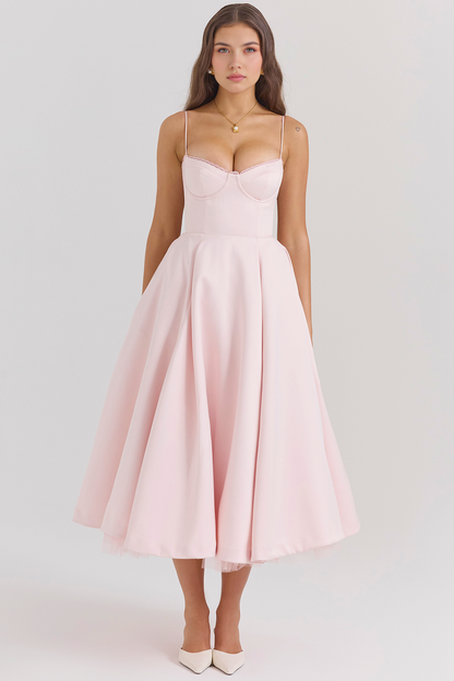 Cloe Double Layer Midi Dress